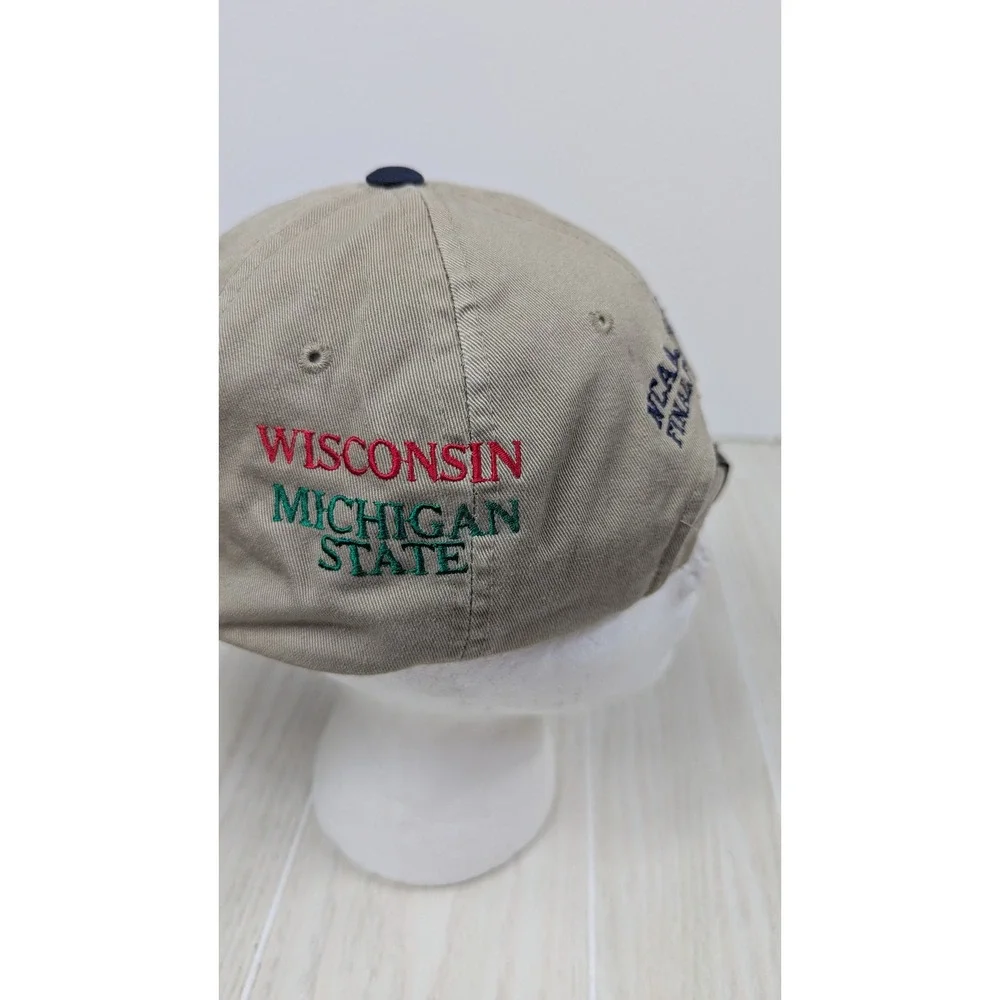 NCAA 2000 Final Four Indianapolis Hat Cap Tan Michigan State Florida WI Carolina